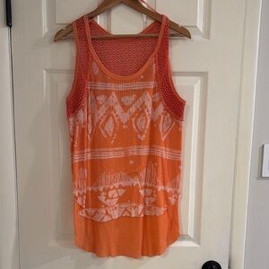 We The Free Patterned Tank Orange